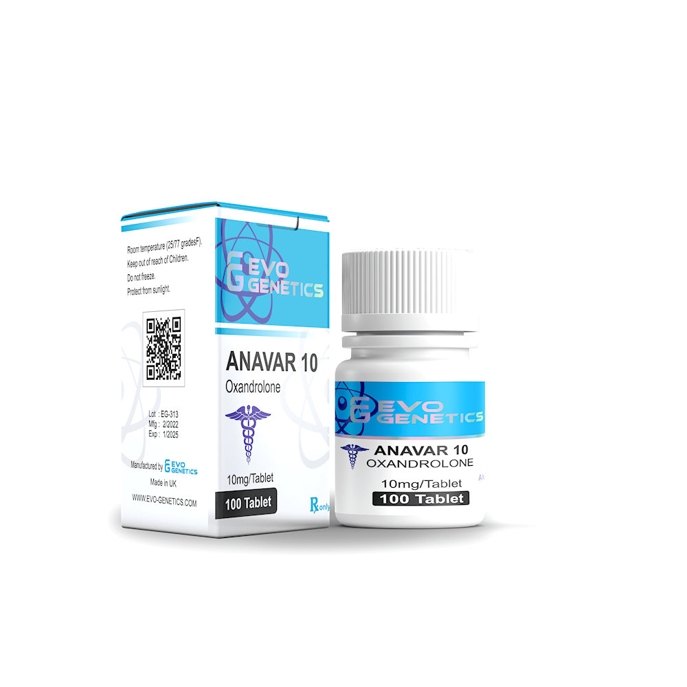 ANAVAR 10 (Oxandrolone) 10 mg Evo Genetics