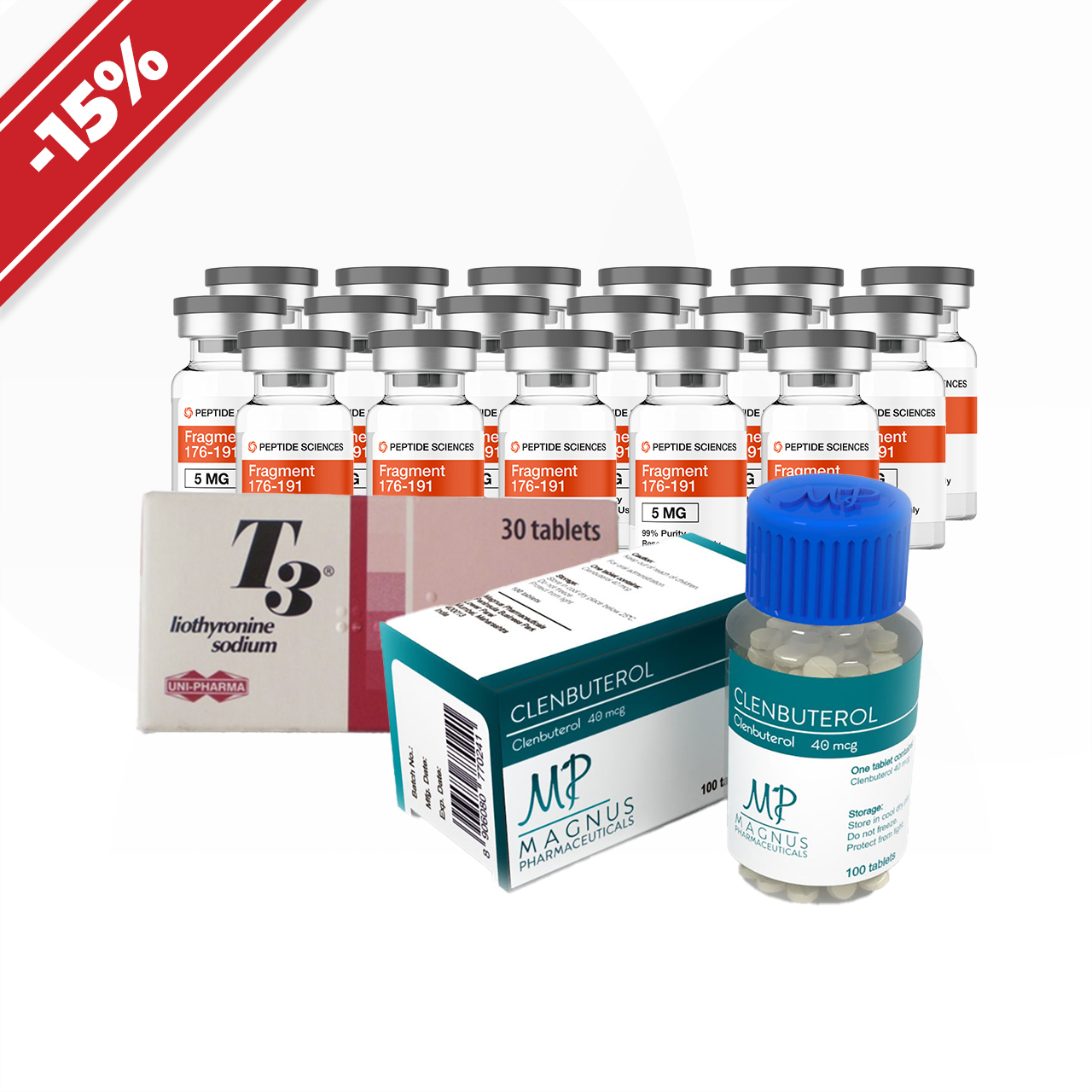 Drying course. Peptides + Cytomel + Clenbuterol